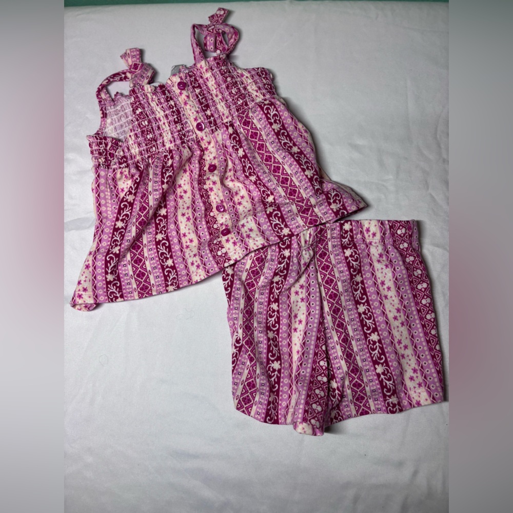 The Children's Place Pink and White Kids Matching Set